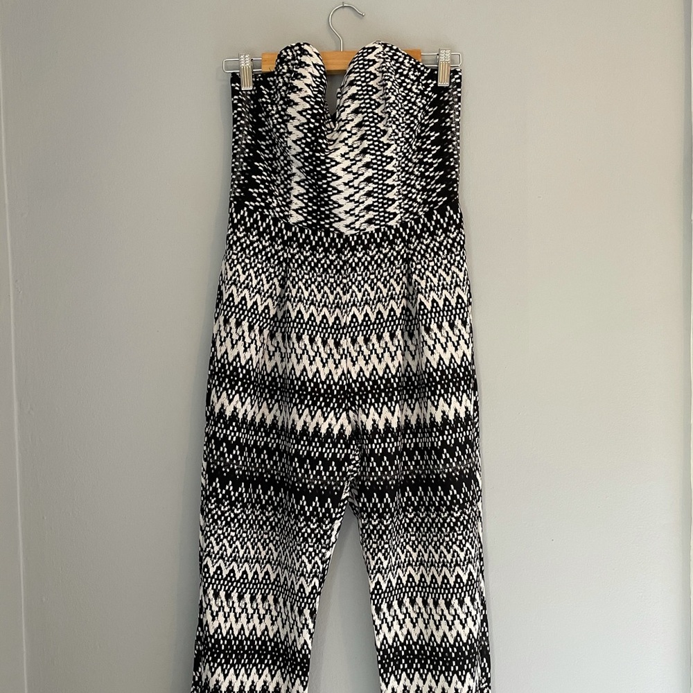 Black and white jumpsuit